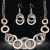 Jewellery Sets for Women Crystal Studded Necklace Jewellery Set with Earrings for Girls/Women