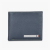 Men Navy Blue Solid Two Fold Wallet