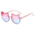 Colourful Style - Grdient Pink & Transparent Blue Sunglasses