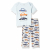 Max Boys Printed Crew Neck T-Shirt with Elasticated Pyjamas