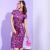 Tokyo Talkies Women Purple/Multi Printed Bodycon Dress