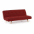 Zehnloch 3 Seater Click Clack Sofa Cum Bed In Salsa Red Colour